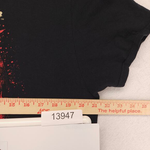 Friday the 13th Movie Crew Neck Short Sleeve Graphic T Shirt Mens Size L Black - Picture 6 of 9